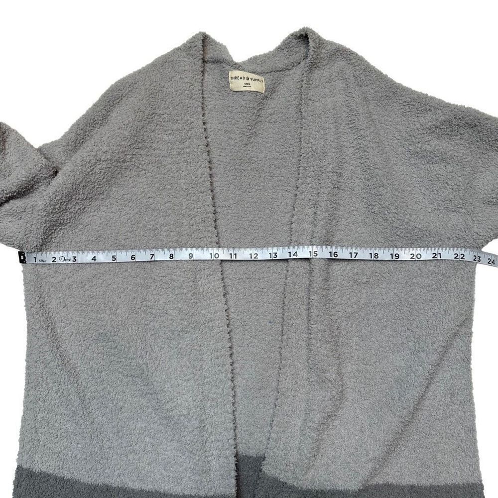 Thread & Supply Cozy Cloud Gray Colorblocked Card… - image 7